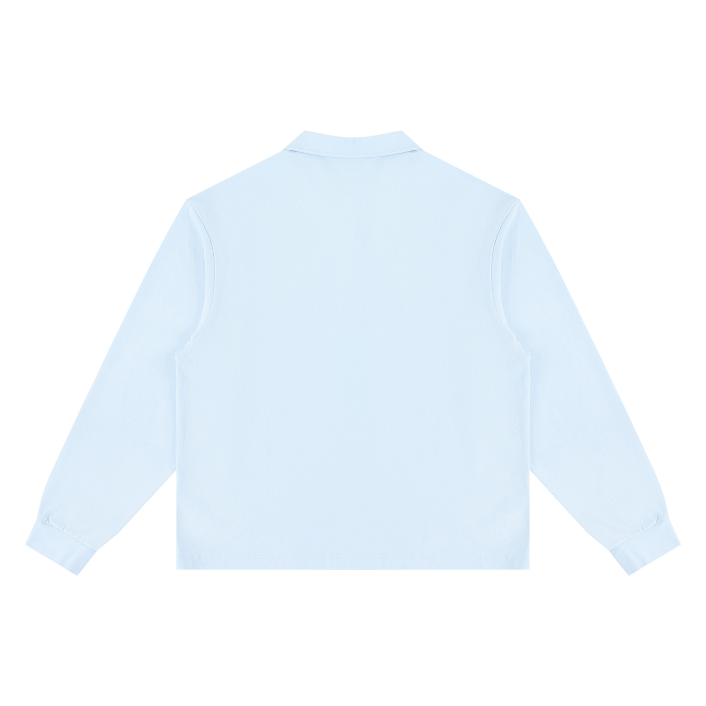 Unisex Loose Long Sleeve Polo Shirt