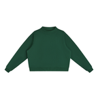 350 GSM Essential Fleece Mock-Neck Crew Sweatshirt (W)