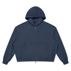 Vintage Wash Boxy Full-Zip Hoodie