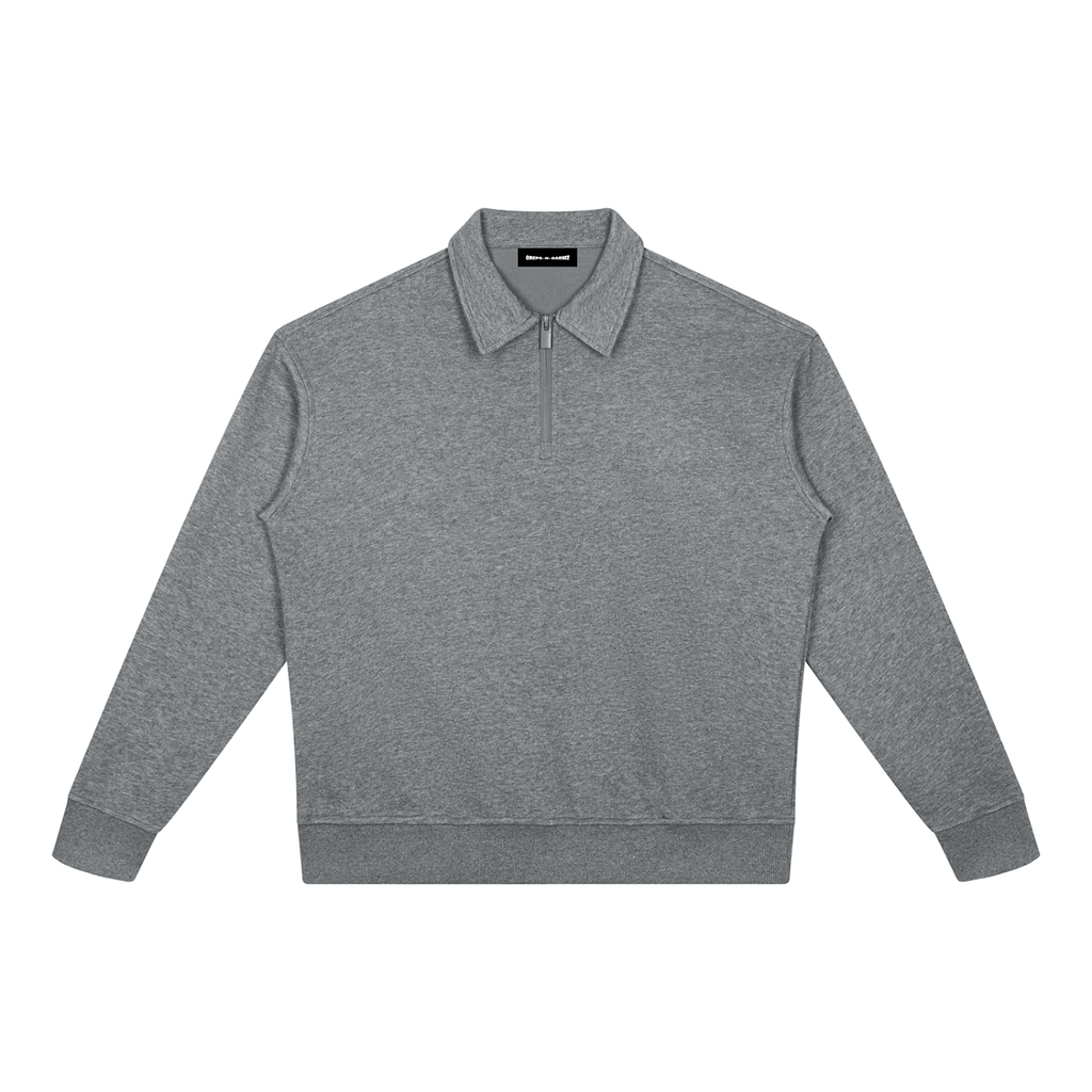 350 GSM Boxy Quarter-Zip Sweatshirt (U)