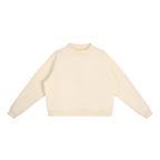350 GSM Essential Fleece Mock-Neck Crew Sweatshirt (W)