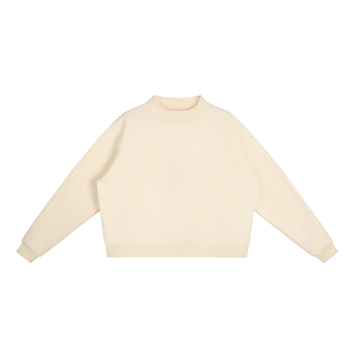 350 GSM Essential Fleece Mock-Neck Crew Sweatshirt (W)