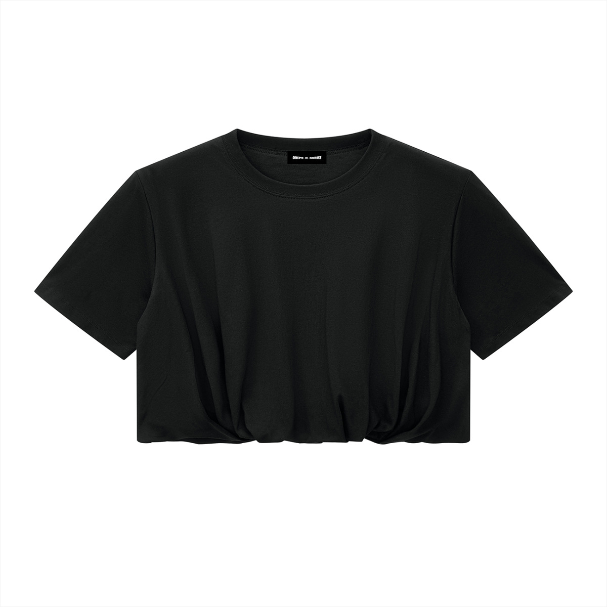 200 GSM Crop Bubble Hem T-Shirt