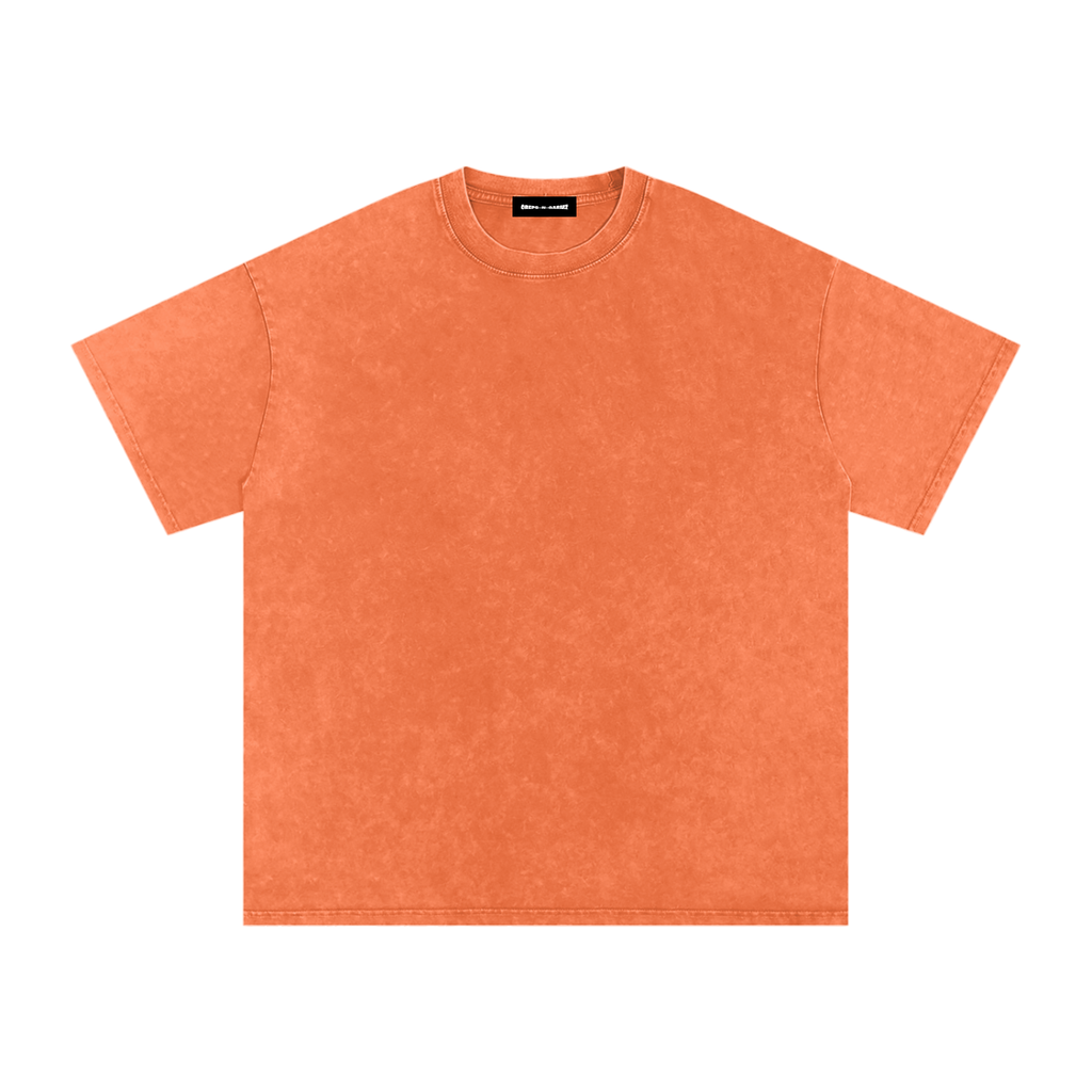Snow Wash Oversized Cotton T-Shirt