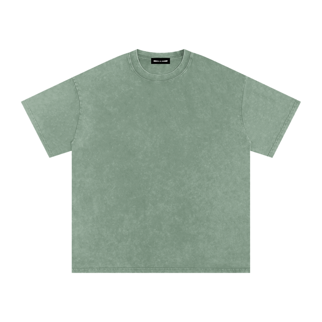 Snow Wash Oversized Cotton T-Shirt