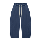 Mineral Wash Barrel-Leg Pants