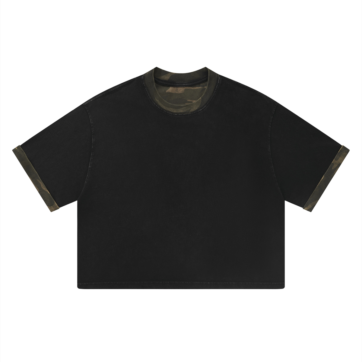 250 GSM Mineral Washed Boxy Panel T-Shirt
