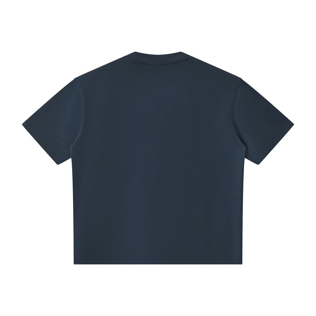 230 GSM Oversized Piping Henley T-Shirt (U)