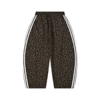 360 GSM Leopard Barrel Leg Sweatpants (U)