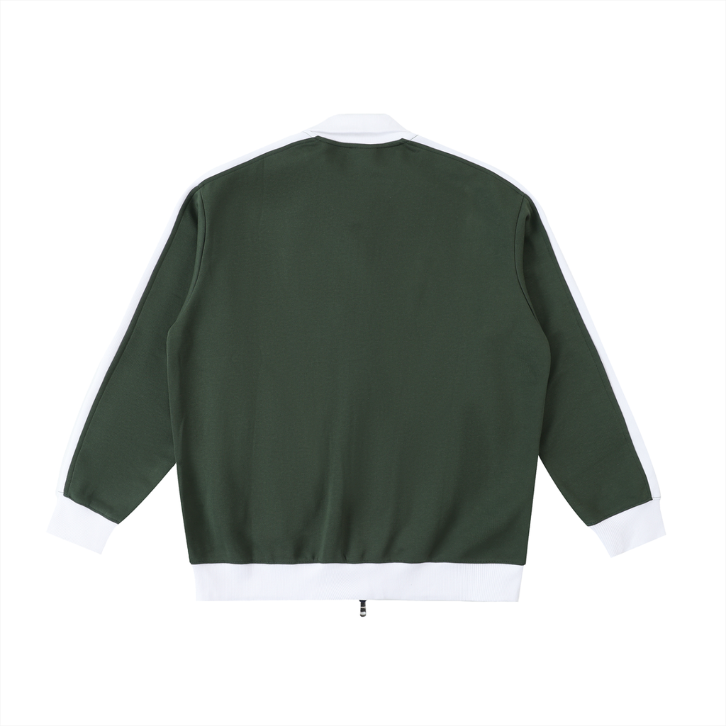 Contrast Trim Stand Collar Jacket II