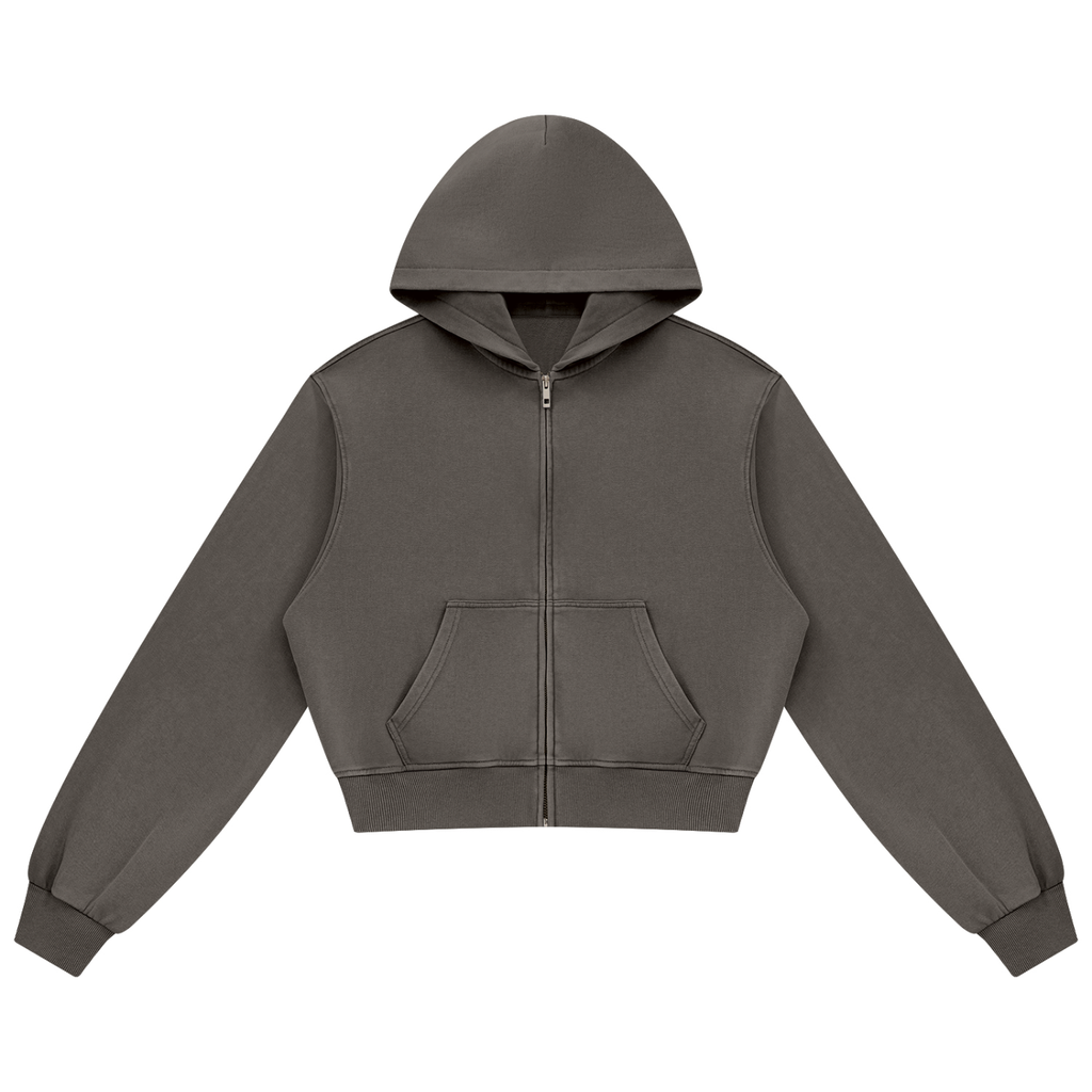 Women's Mineral Wash Full-Zip Hoodie