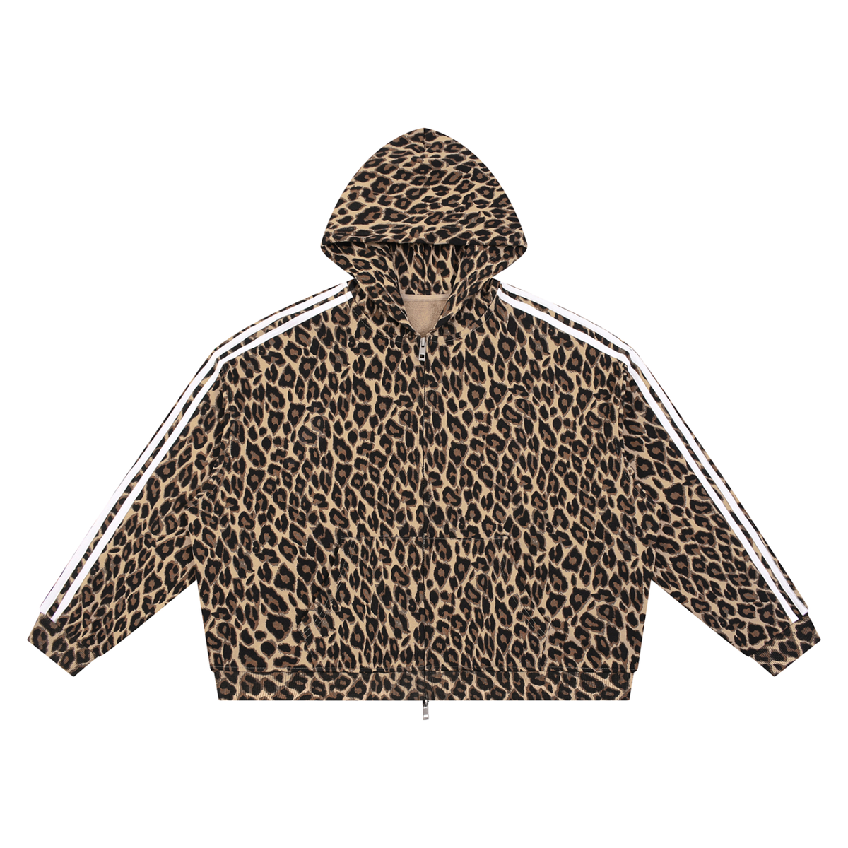 360 GSM Leopard Full Zip Hoodie (U)