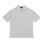 Color Block Quarter-Zip Polo Shirt