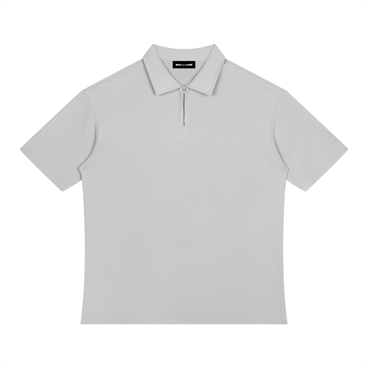 Color Block Quarter-Zip Polo Shirt