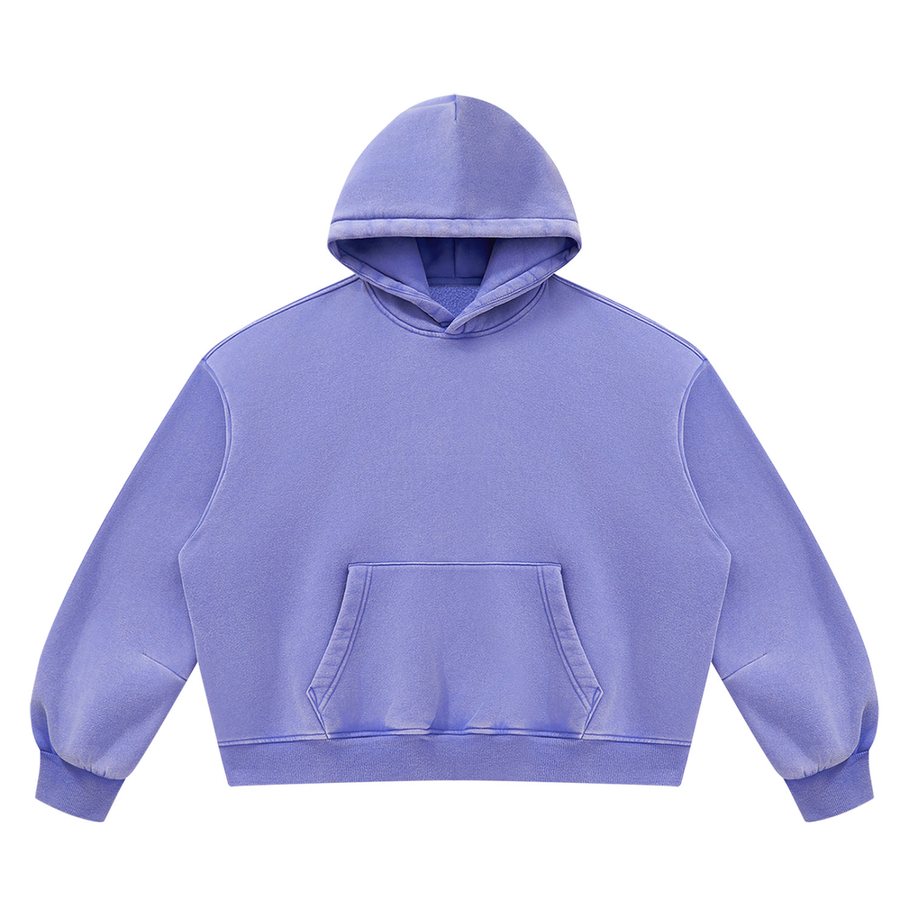 390 NGSM Vintage Wash Boxy Fleece Hoodie (U)