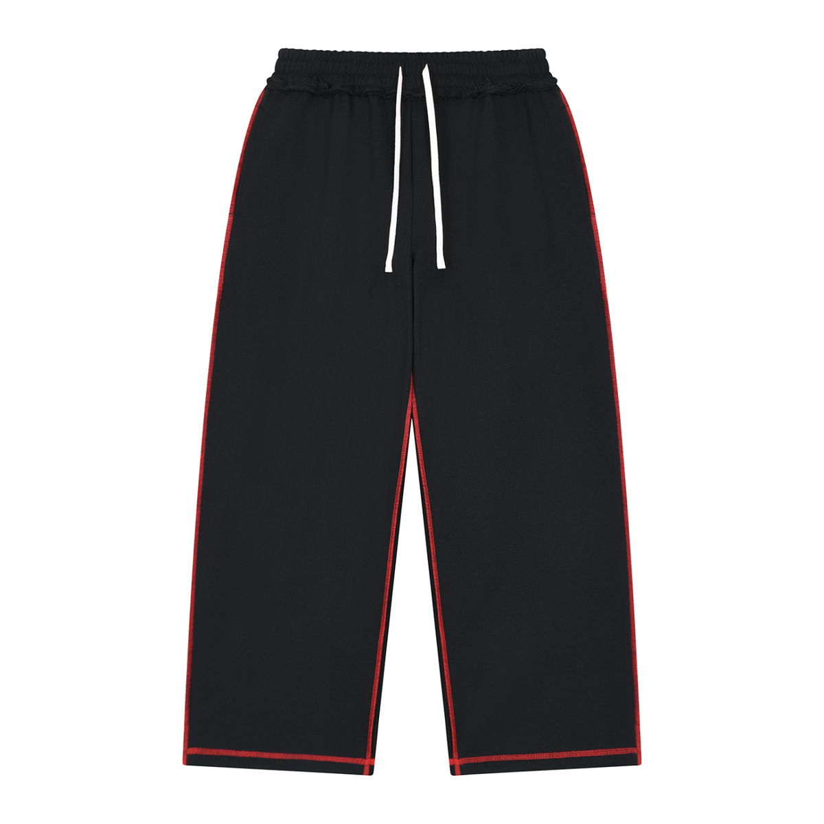 Raw Edge Topstitch Sweatpants