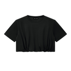 200 GSM Crop Bubble Hem T-Shirt