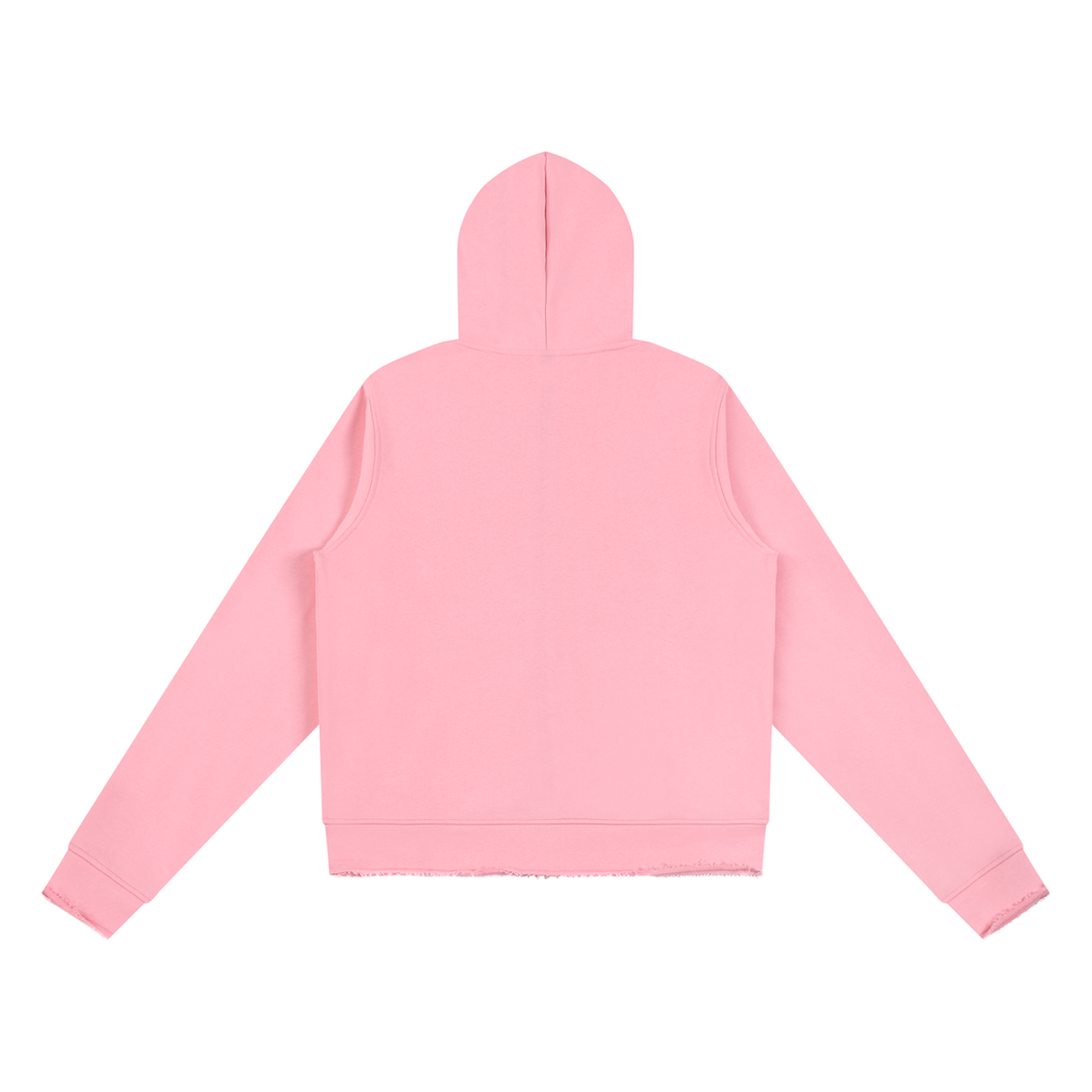 350 GSM Raw Edge Full Zip Hoodie (W)
