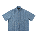 Distressed Wash Short Sleeve Shirt