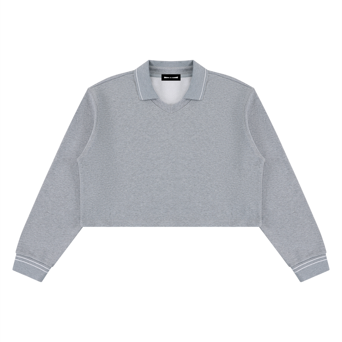 410 GSM Crop Collared Sweatshirt (W)