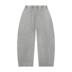 Mineral Wash Barrel-Leg Pants
