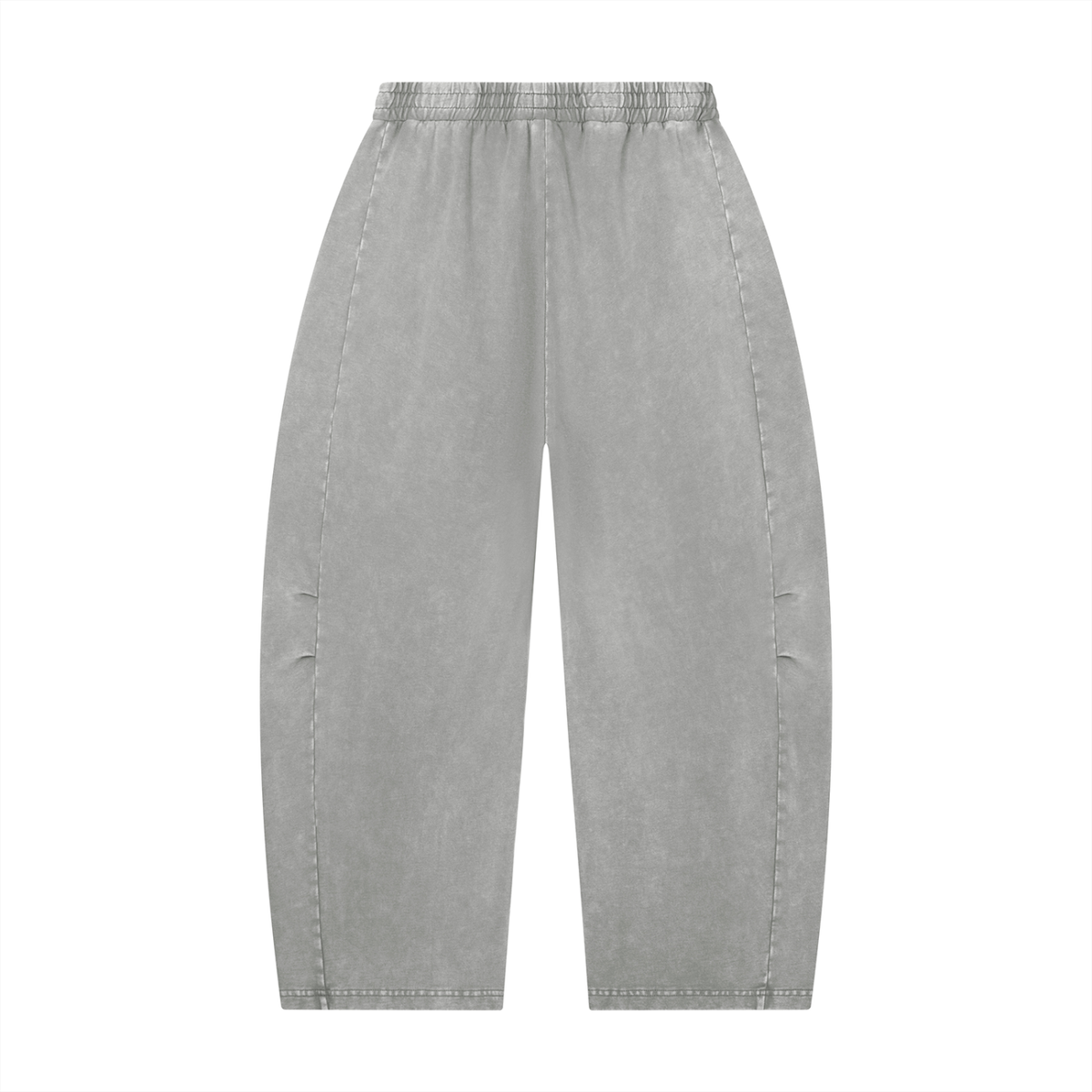 Mineral Wash Barrel-Leg Pants