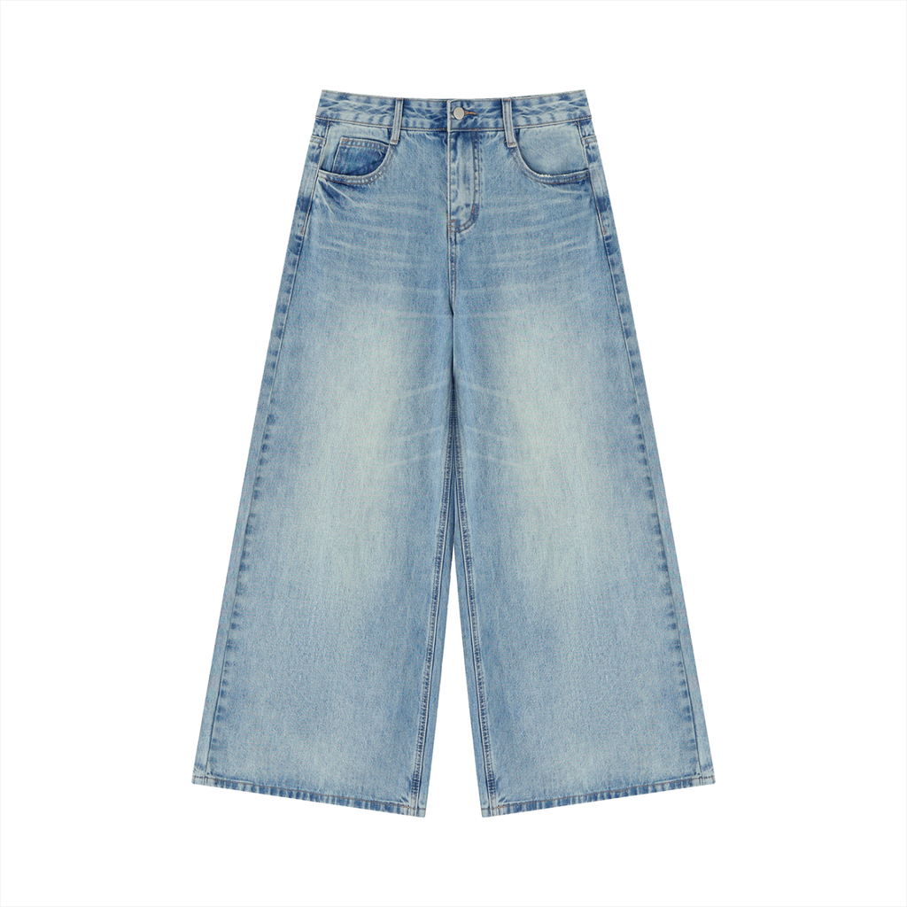 Women's Vintage Wash Wide-Leg Jeans