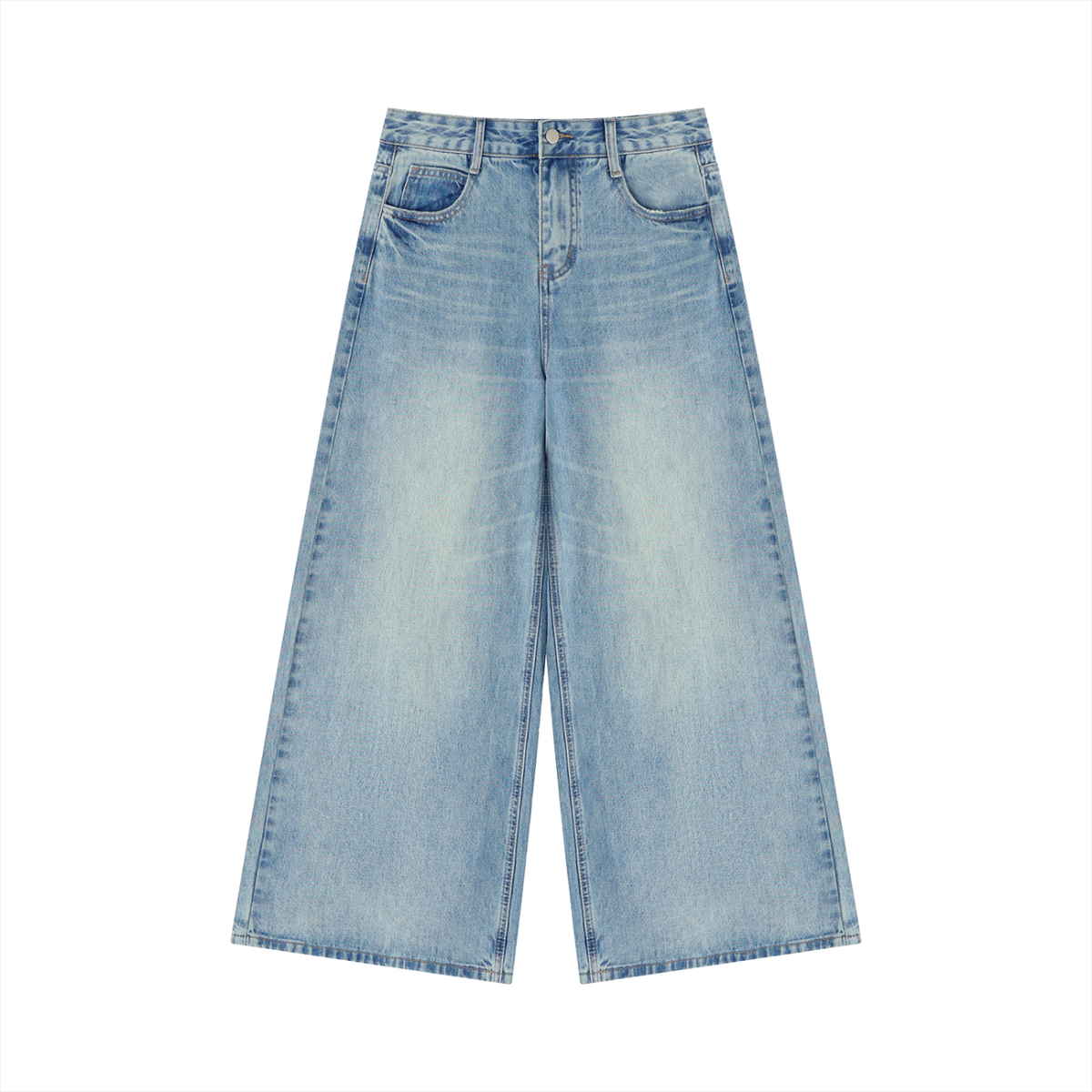 Women's Vintage Wash Wide-Leg Jeans