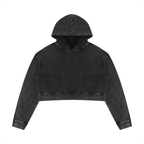 400 GSM Mineral Washed Crop Hoodie
