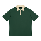 Color Block Quarter-Zip Polo Shirt