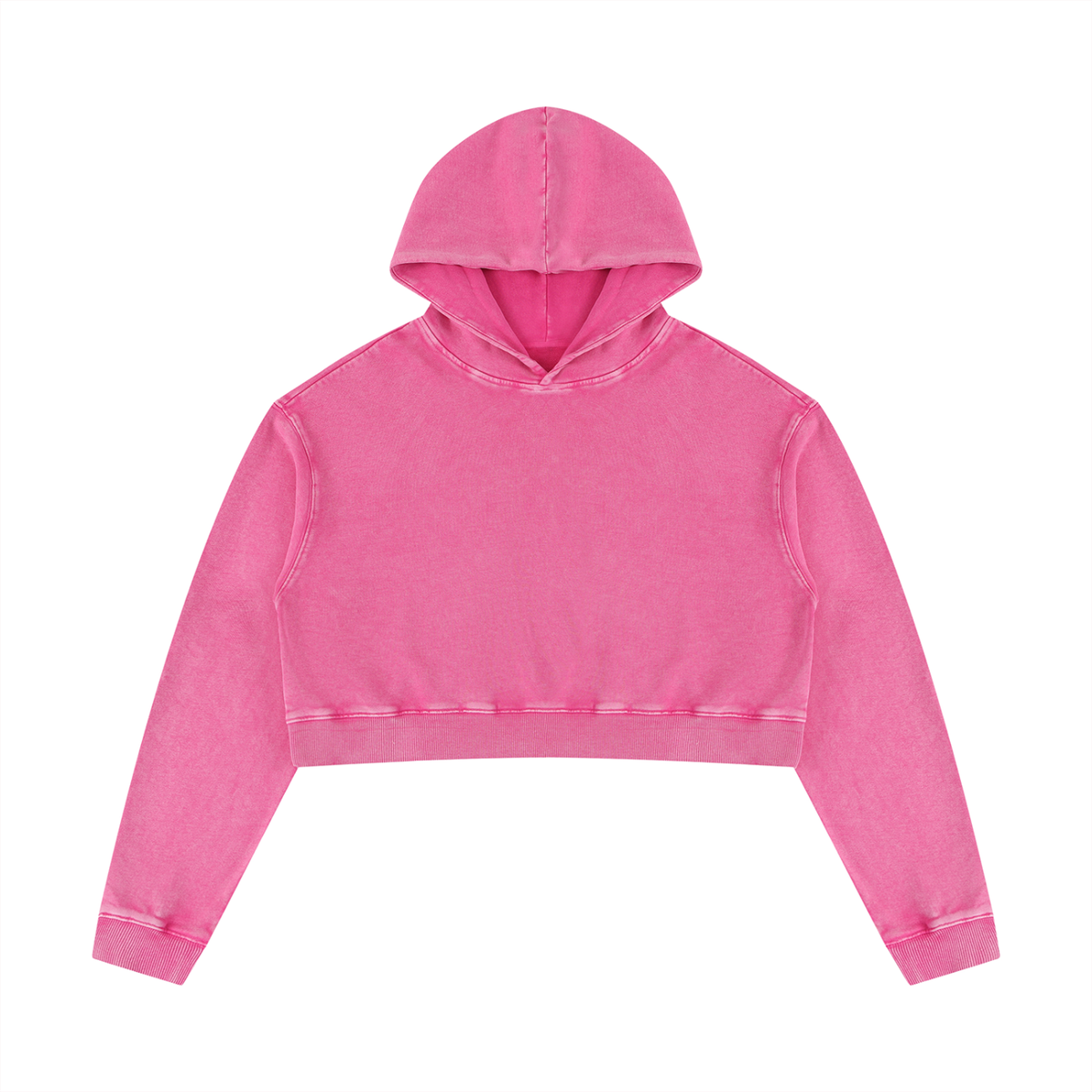 400 GSM Mineral Washed Crop Hoodie