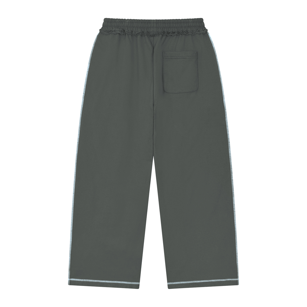 Raw Edge Topstitch Sweatpants