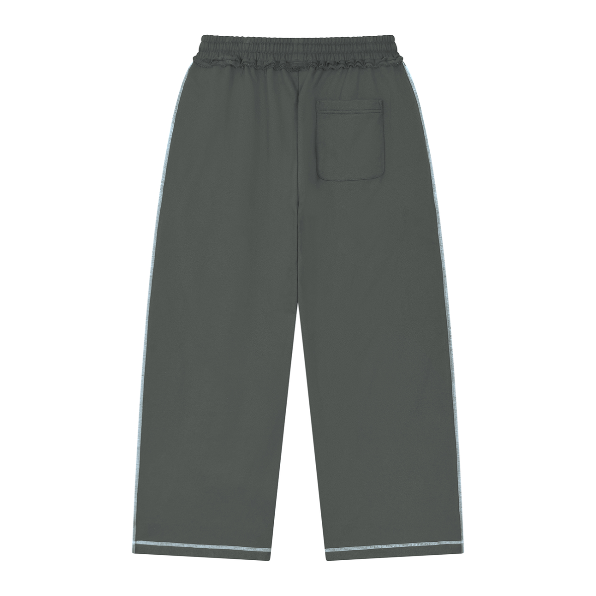 Raw Edge Topstitch Sweatpants
