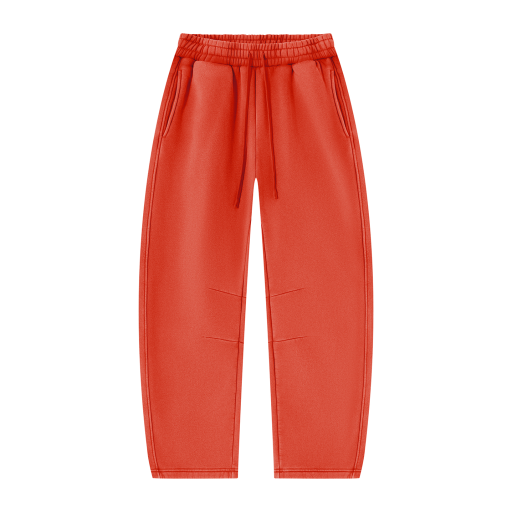 390 GSM Vintage Wash Barrel Leg Fleece Sweatpants (U)