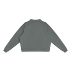 Women's Essential Fleece Mock-Neck Crew Sweatshirt