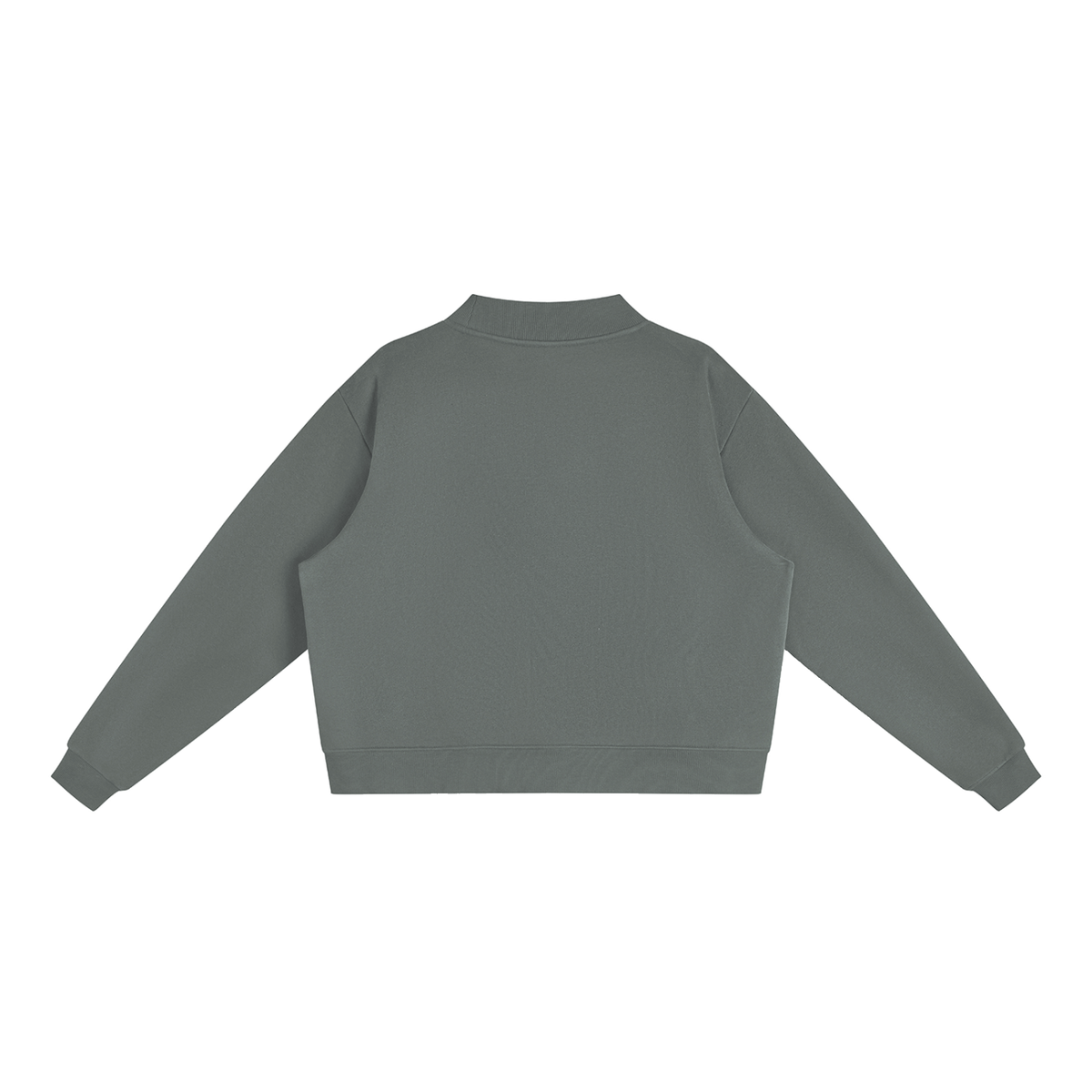 Women's Essential Fleece Mock-Neck Crew Sweatshirt