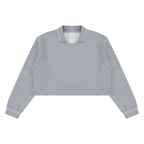 410 GSM Crop Collared Sweatshirt (W)