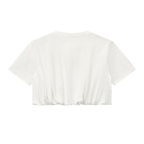 200 GSM Crop Bubble Hem T-Shirt
