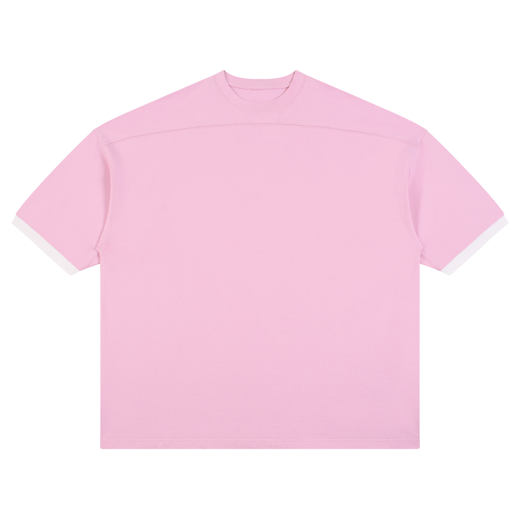 230 GSM Color Block Drop Shoulder T-Shirt