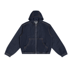 425 GSM Boxy Vintage Wash Hooded Denim Jacket