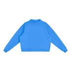 Women's Essential Fleece Mock-Neck Crew Sweatshirt