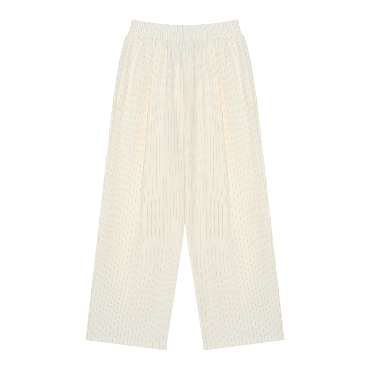 145 GSM Striped Pleated Pants (U)