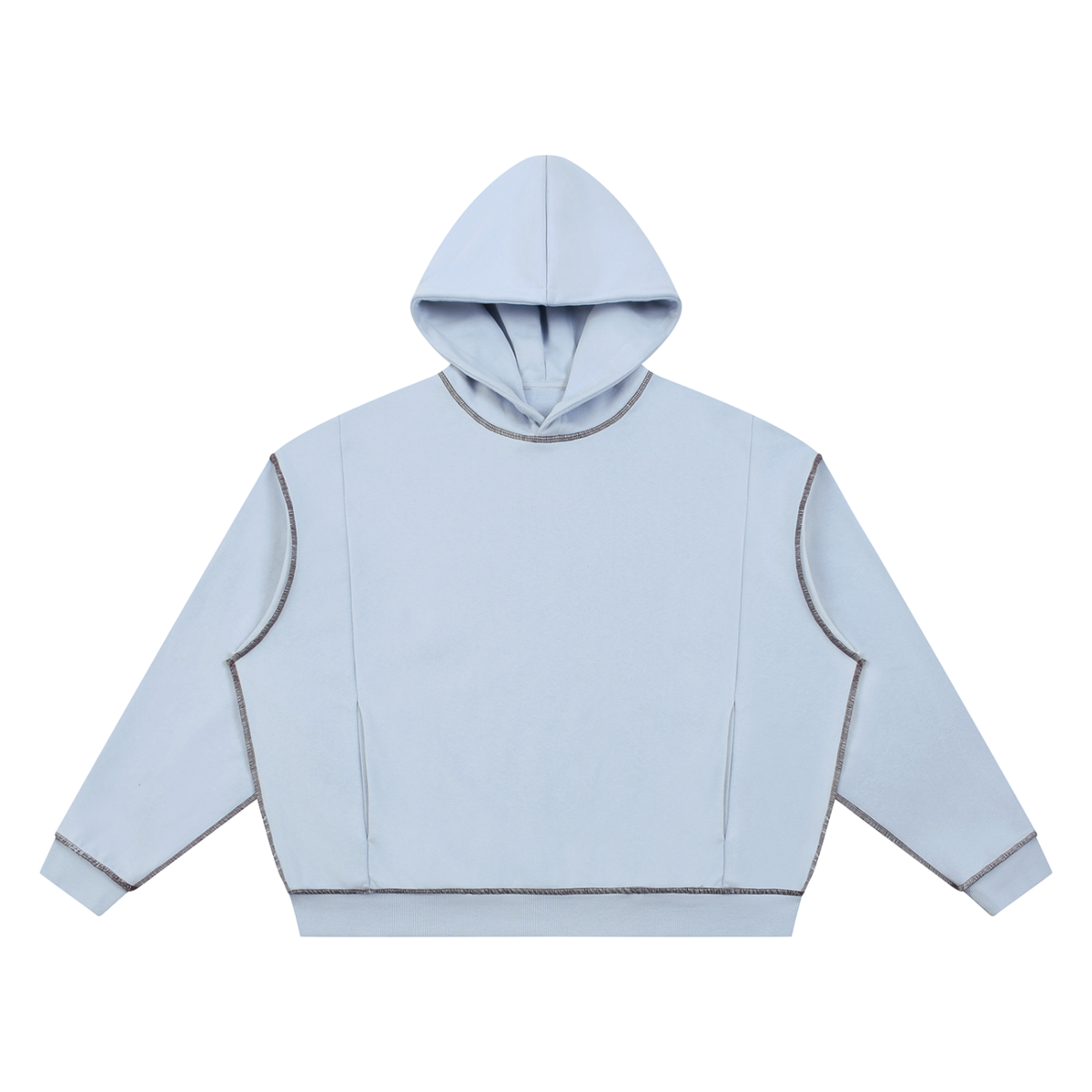 Heavyweight Boxy Topstitch Hoodie