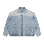 320 GSM Vintage Wash Full-Zip Denim Jacket (u)