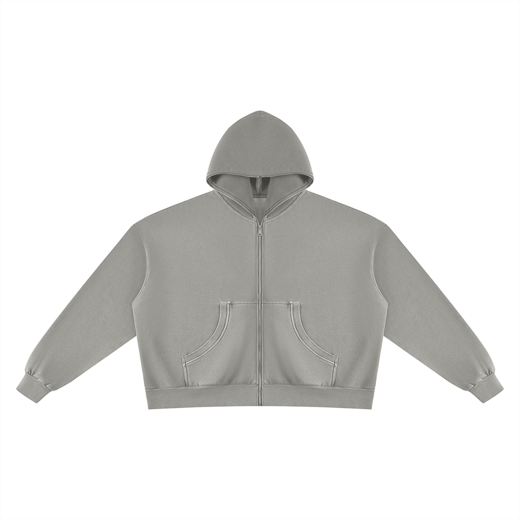 Vintage Wash Fleece Boxy Hoodie