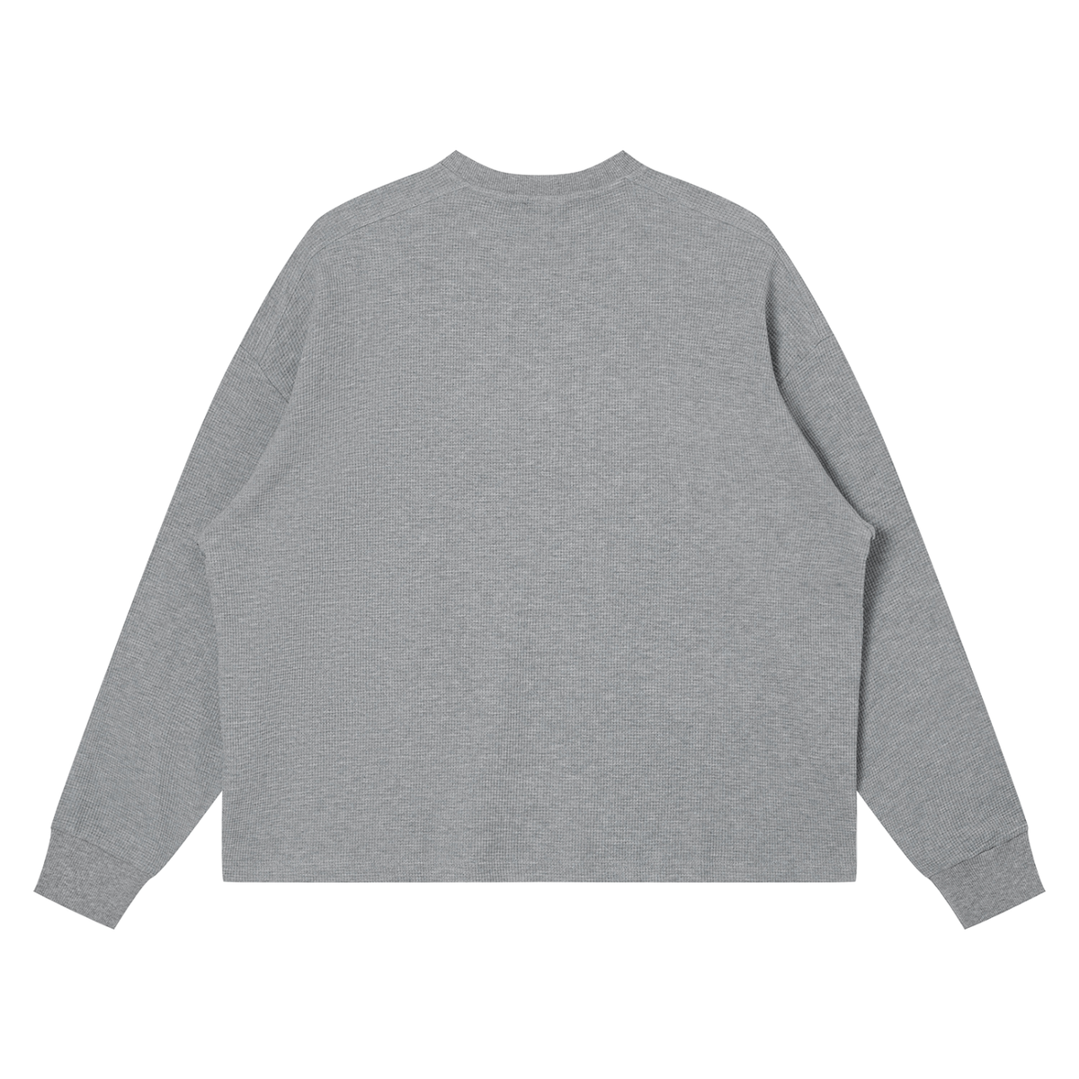 300 GSM Waffle Boxy Long Sleeve T-Shirt