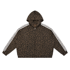 360 GSM Leopard Full Zip Hoodie (U)