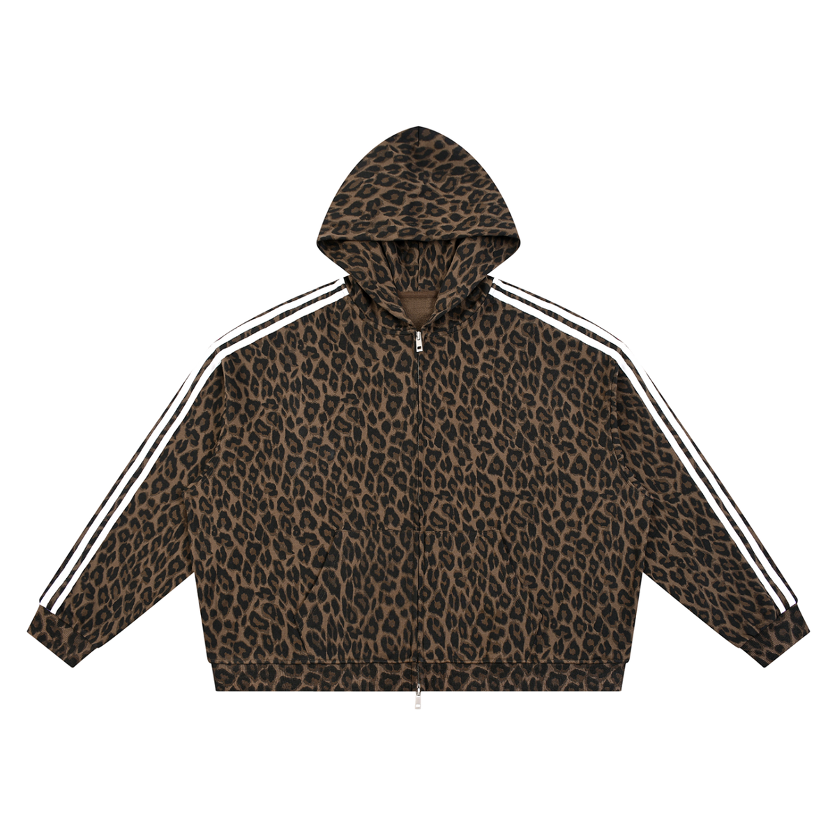 360 GSM Leopard Full Zip Hoodie (U)