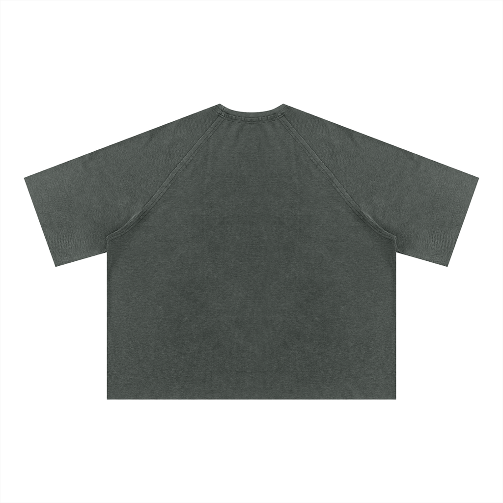 340 GSM Mineral Wash Boxy Waffle T-Shirt (U)
