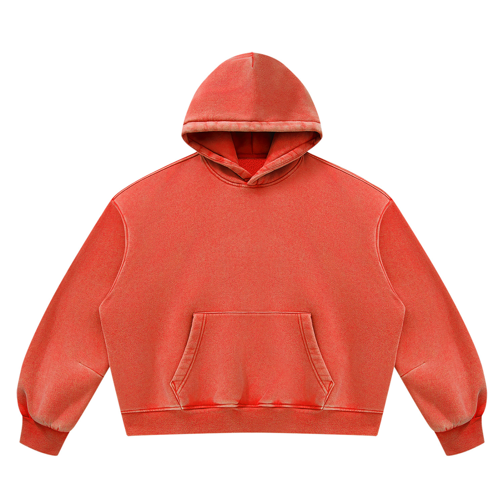 390 NGSM Vintage Wash Boxy Fleece Hoodie (U)